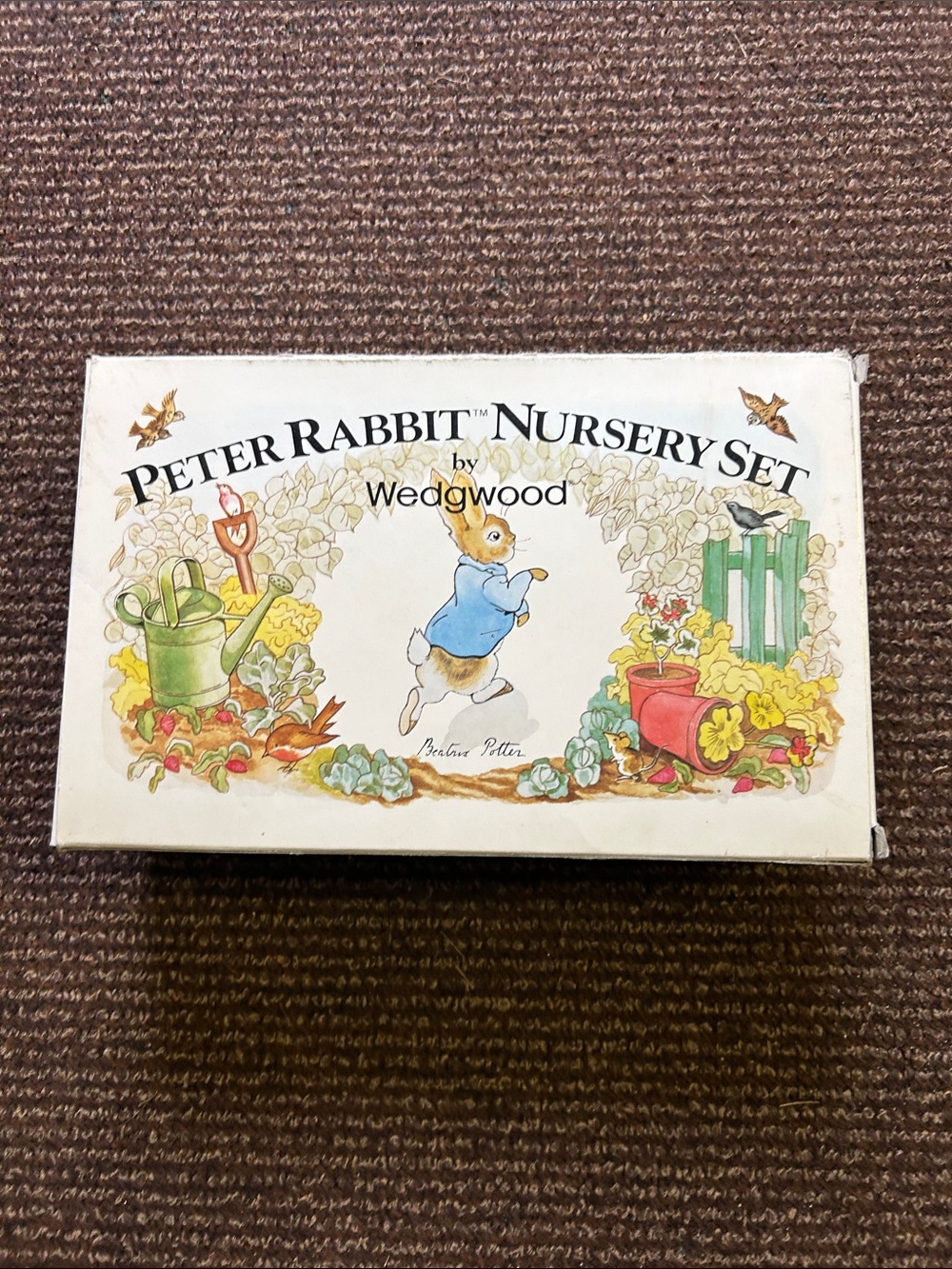 NWT Wedgewood Peter Rabbit Nursery Set N.I.B!plate,bowl,mug.Beatrix Potter